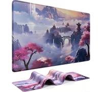 Mouse Pad Large, 35.4x15.7 inch Gaming Extended Computer Keyboard Mouse Mat, Water Resist Non-Slip Mousepad Rubber Base Long XXXL Premium-Textured Mouse Pad for Gaming, Office & Home, Ancient City