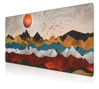 Mouse Pad, Large Colorful Precious Mountains Desk Mat, Extended Non-Slip Gaming Keyboard Mousepad Desk Pad, Thick Stitched Edges Waterproof Mouse Mat 31.5"x15.7" (Beautiful Landscape)