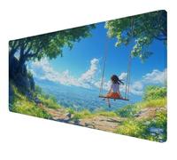 Mouse Pad, Large Mouse Mat 1600x800x3mm,XXL Mousepad,Desk Mat with Anti-Slip Base, Smooth Surface Stitched Edges Computer Mousepad, Mousemat Waterproof for Gaming,Office,Home (comics girl) Z-676