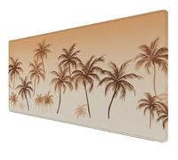 Mouse Pad, Large Mouse Mat 500x250x3mm,XXL Mousepad,Desk Mat with Anti-Slip Base, Stitched Edges Computer Mousepad, Waterproof&Durable Mousemat for Gaming,Office,Home (Brown coconut trees) Z-112