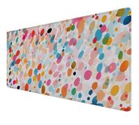 Mouse Pad, Large Mouse Mat 700x400x3mm,XXL Mousepad,Desk Mat with Anti-Slip Base, Smooth Surface Stitched Edges Computer Mousepad, Mousemat Waterproof for Gaming,Office,Home (pink abstract) Z-179