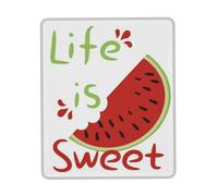 Mouse Pad Life is Sweet Watermelon Desk Pad Home 25x30CM