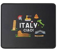 Mouse Pad Love Italy And Everything Italian Culture Mouse Mats Non-Slip Mousepad Comfort Desk Mat For Home Office Computers 25X30CM