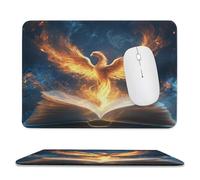 Mouse Pad, Magica Books Tropical Fire Peacock Washable Mouse Mat Comfortable Gaming Mousepad For Office Game Laptop 25X30Cm