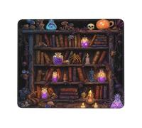 Mouse Pad Mat Gothic Witchy Sh with Occult Books Skulls Art Mouse Pad