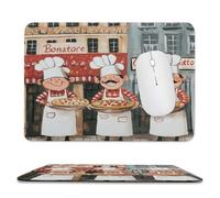 Mouse Pad, Medieval Cute Fat Chef Painting Comfortable Gaming Mousepad Professional Office Mousepad For Home Studying Office 25X30Cm