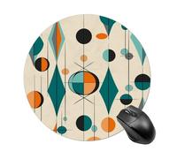 Mouse Pad Mid Century Geometric Printed Cute Mousepad with Design Small Non-Slip Rubber Gaming Pads Office Home Pad