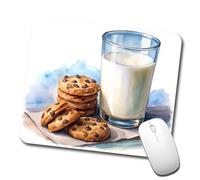Mouse Pad Milk Cookies Watercolor Ergonomic Mousepad Personalized Mouse Mat For Pc Work Office 25X30cm