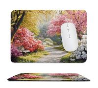 Mouse Pad Monet'S Garden, Small Mouse Mat 29 x 24 cm with Non-Slip Rubber Base, Waterproof Mousepad, Gaming Mousemat for Women Kids Men Laptops Keyboard Tray Home Traveling Office Accessories d-619