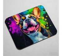 Mouse Pad, Mouse Mat 12.6 x 10.24 inch x3mm, Non Slip Rubber Base Desk Mat, Improved Precision and Speed, Office Desk Mats with Stitched Edges, Waterproof, Mouspad for Office and Home dog cute 0O-302
