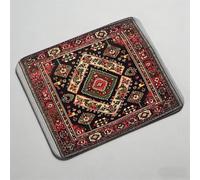 Mouse Pad, Mouse Mat 12.6 x 10.24 inch x3mm, Non Slip Rubber Base Desk Mat, Improved Precision and Speed, Desk Mats with Stitched Edges, Waterproof, Mouspad for Office and Home Bohemia red 0O-86