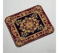 Mouse Pad, Mouse Mat 12.6 x 10.24 inch x3mm, Non Slip Rubber Base Desk Mat, Improved Precision and Speed, Desk Mats with Stitched Edges, Waterproof, Mouspad for Office and Home Bohemia flower 0O-80