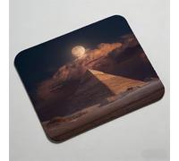 Mouse Pad, Mouse Mat 12.6 x 10.24 inch x3mm, Non Slip Rubber Base Desk Mat, Improved Precision and Speed, Desk Mats with Stitched Edges, Waterproof, Mouspad for Office and Home Egypt pyramid 0O-2