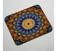 Mouse Pad, Mouse Mat 12.6 x 10.24 inch x3mm, Non Slip Rubber Base Desk Mat, Improved Precision and Speed, Desk Mats with Stitched Edges, Waterproof, Mouspad for Office and Home Bohemia Mandala 0O-88