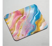 Mouse Pad, Mouse Mat 12.6 x 10.24 inch x3mm, Non Slip Rubber Base Desk Mat, Improved Precision and Speed, Desk Mats with Stitched Edges, Waterproof, Mouspad for Office and Home color abstract 0O-110
