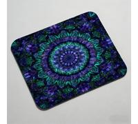 Mouse Pad, Mouse Mat 9.06 x 7.09 inch x3mm, Non Slip Rubber Base Desk Mat, Improved Precision and Speed, Desk Mats with Stitched Edges, Waterproof, Mouspad for Office and Home Mandala dream 0O-678
