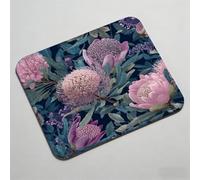 Mouse Pad, Mouse Mat 9.45 x 7.87 inch x3mm, Non Slip Rubber Base Desk Mat, Improved Precision and Speed, Desk Mats with Stitched Edges, Waterproof, Mouspad for Office and Home Purple rural 0O-993