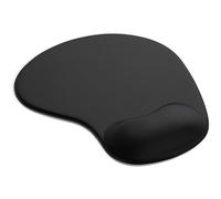 MOUSE PAD, MOUSE MAT ANTI-SLIP COMFORT, MOUSE PAD MAT WITH GEL FOAM, MOUSE MAT REST WRIST SUPPORT FOR PC LAPTOP, EASY CLEANING MOUSEPAD, COMPATIBLE WITH LASER AND OPTICAL MICE, (Black)