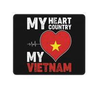 Mouse Pad My Heart My Country My Vietnam Gaming Mouse Pad Comfortable Gaming Mousepad Improves Speed And Precision For Desk Laptop Home 25X30Cm