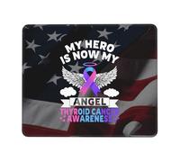 Mouse Pad My Hero is Now My Angel Thyroid Cancer Awareness Mouse Pad Mat