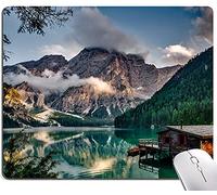 Mouse Pad, Natural Mountains Landscape Mouse Pad, Computer Mouse Mat Square Waterproof Mousepad Non-Slip Rubber Base MousePads for Office Home Laptop