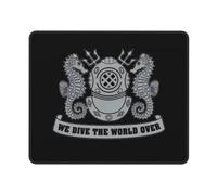 Mouse Pad Navy Diver We Dive The World Over Mouse Mat for PC 10x12in