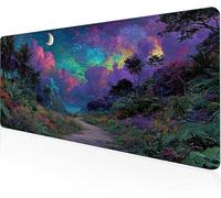 Mouse Pad Night Sky Gaming Mouse Pad Path Large Desk Mat 1600x800x3mm,Work From Home Essentials Non-Slip Rubber Base Special Textured Water-Resistant Surface Wear-Resistant Desk Matt For Laptop Y1-46