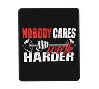 Mouse Pad Nobody Cares Work Harder Gym Mouse Mats Non-Slip Mousepad Soft Desk Mat For Home Computers Work 25X30CM