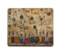 Mouse Pad Non-Slip Rubber Base Mousepad, Chemistry Print, Washable Small Mouse Mat for Computer, Laptop, Home, Office - 10 x 12 inch
