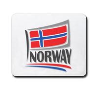 Mouse Pad Norway Flag Mouse Pads Norway Souvenir Mouse Mat Country Flag Gift 11.8" x 9.8"Color:Norway Flag