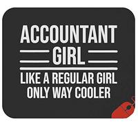 Mouse Pad Novelty Accounting Accountants Womens Accountant Girl Accounting Desk Mat Non-Slip Mousepad Durable Mouse Mats For Computers Work Office 25X30CM