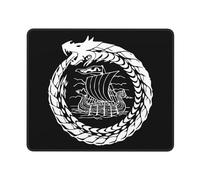 Mouse Pad Odin Viking Tales Viking Ships Norsemen Desk Mat Non-Slip Mouse Mats Soft Mousepad For Home Computers Work 25X30CM