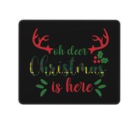 Mouse Pad Oh Deer Christmas Is Here Mousepad Comfort Desk Mat Soft Mouse Mats For Computers Home Work 25X30CM