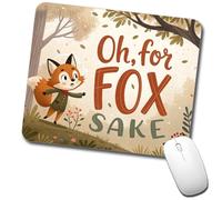 Mouse Pad Oh for Fox Sake Funny Saying Desk Pad Home 25x30CM