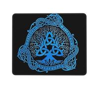Mouse Pad Old Viking Norse Mythology Yggdrasils Tree Of Life Spill-Resistant Gaming Mouse Pad Durable Desk Mat For Computer Laptop Travel 10X12In