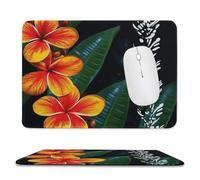 Mouse Pad Omputer Game Mouse Mat Mouse Pads for Desk for Office and Home 7.9 X 9.4 Inch Small Eye-catching Hawaiian Flowers