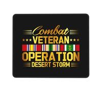 Mouse Pad Operation Desert Storm Combat Veteran Table Mat Soft Small Computer Mouse Mat, For Office, Travel, Laptop, Home, 25x30cm