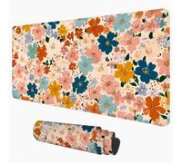 Mouse Pad Orange & Pink 80 x 40 cm Desk Mat, Office Table Blotter 1D#362
