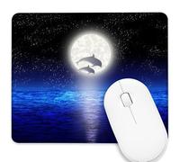 Mouse Pad Pair Jumping Dolphin 25X30Cm Smooth Mouse Pads Rubber Base Mousepads For Mice Work