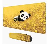 Mouse Pad Panda & Yellow 80 x 40 cm Desk Mat, Office Table Blotter 1D#368