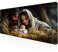 Mouse Pad Parent-Child Gaming Mouse Pad Warmth Large Desk Mat 900x400x3mm,Work From Home Essentials Non-Slip Rubber Base Special Textured Water-Resistant Surface Wear-Resistant For PC,Laptop Y1-926