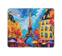 Mouse Pad Paris Small Mouse Mat 40 x 30cm with Non-Slip Rubber Base, Waterproof Mousepad, Gaming Mousemat for Women Kids Men Laptops Keyboard Tray Home Traveling Office Accessories D-14
