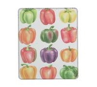 Mouse Pad Pepper Watercolor Sweet Pepper Vegetable Art Vegetable Guest 25X30Cm Durable Mouse Pads Smooth Mousepads For Home Laptop
