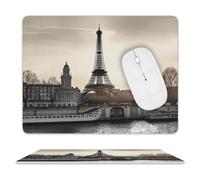 Mouse Pad Personalized Mouse Pad Travel Paris Leather Anti-slip Mouse Pad Suitable for Gaming Office Home