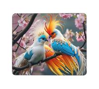 Mouse Pad Phoenix Bird Small Mouse Mat 18 x 22cm with Non-Slip Rubber Base, Waterproof Mousepad, Gaming Mousemat for Women Kids Men Laptops Keyboard Tray Home Traveling Office Accessories D-261