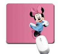 Mouse Pad Pink Backgroud Mousepad Non-Slip Rubber Funny Cute Mat for Gaming and Gift