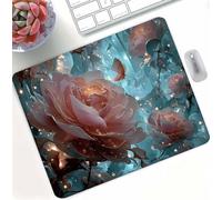 Mouse Pad Pink Dream Gaming Mouse Pad, Mini Mousepad 220x180x3mm Ultra Thin Improves, High Precision Gaming Surface with Anti-Fray Stitched Edges, Mousemat for Laser and Optical Mice Portable d0d-313