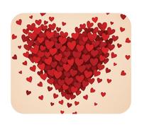 Mouse Pad Pink Red Hearts Heart Love's Day Theme Desk Pad Work 25x30CM