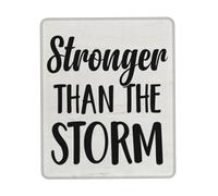 Mouse Pad Positive Quotes Stronger Than The Storm Table Pad Work 25x30CM