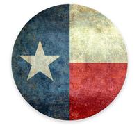 Mouse Pad, Premium-Textured Small Round Mousepad, Anti-Slip Rubber Mouse Mat, Pretty Cute Mouse Pad for Office Home Gaming Laptop Men Women,Texas Flag